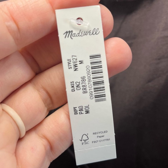 NWT Madewell Puff Sleeve Button Up Shirt Brown Women’s Multiple Sizes - Picture 7 of 9